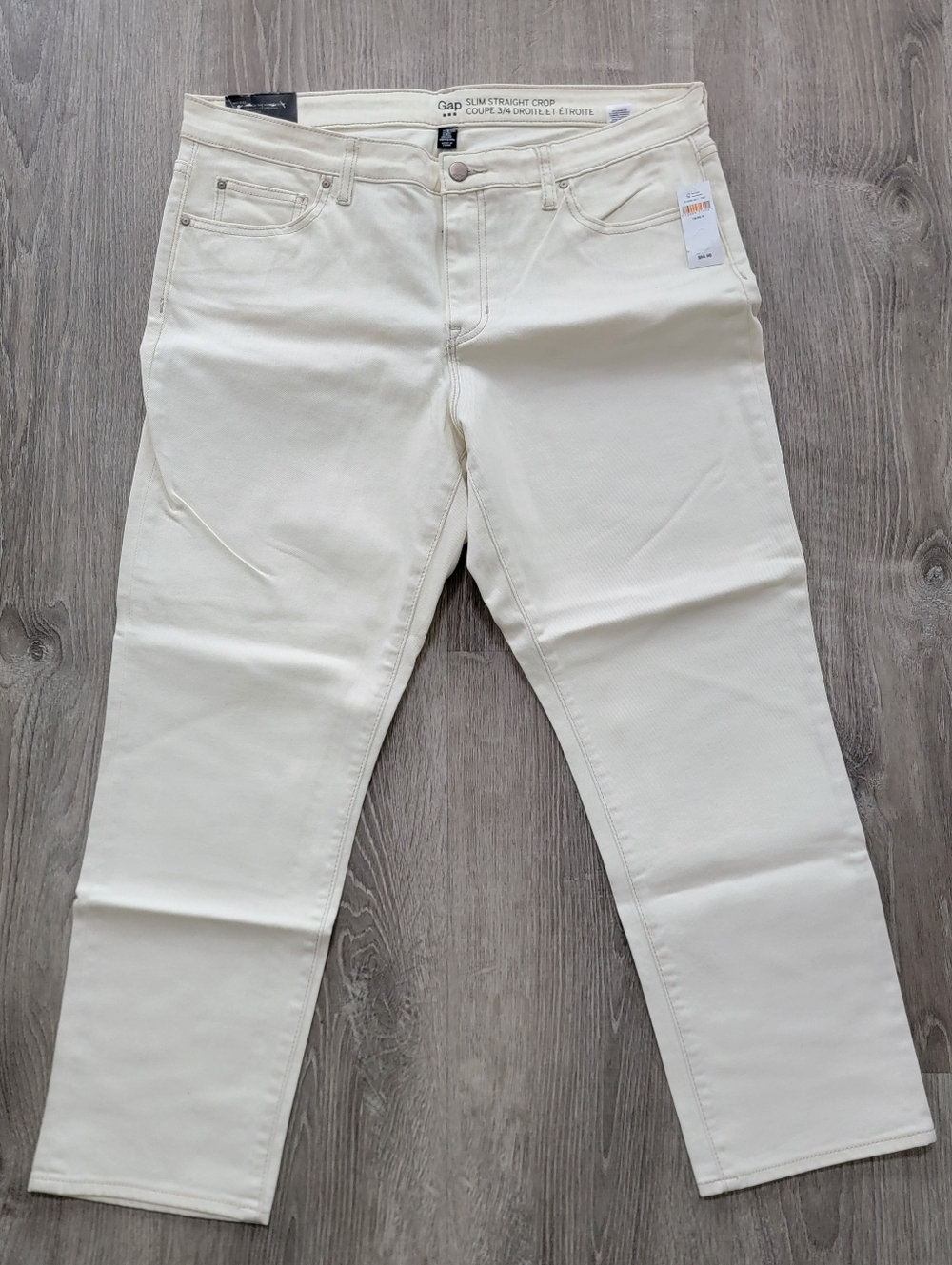 BRAND NEW Gap Slim Straight Mid-Rise Cropped Jeans Women's Size 16/33R